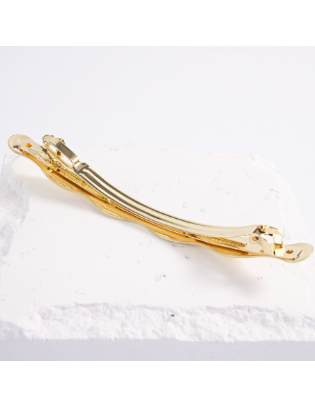 Klamra francuska złota falista Lolita Akcesoria