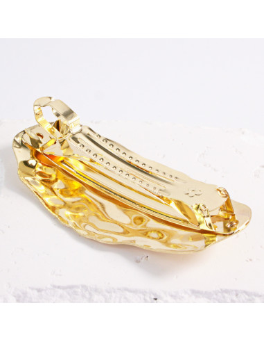 Klamra francuska cieknące złoto owalna  Lolita...