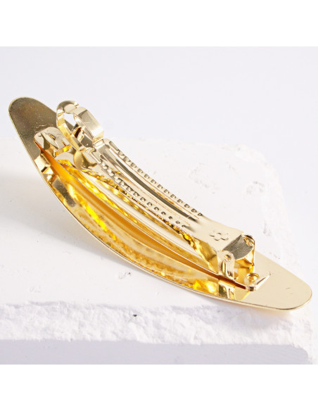 Klamra francuska klasyczna złota z kryształem  Lolita Akcesoria