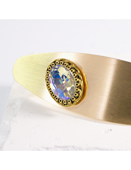 Klamra francuska klasyczna złota z kryształem  Lolita Akcesoria