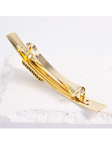 Klamra francuska klasyczna złota wąska z...