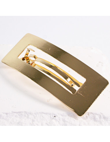 Klamra francuska klasyczna złota z otworem...