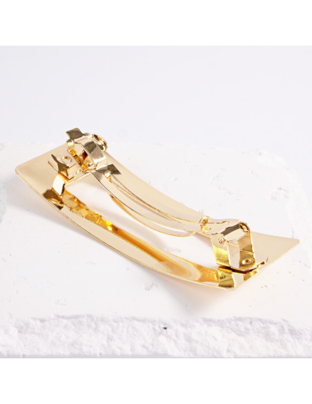 Klamra francuska klasyczna złota z otworem  Lolita Akcesoria