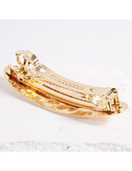 Klamra francuska klasyczna płynne złoto owalna Lolita Akcesoria