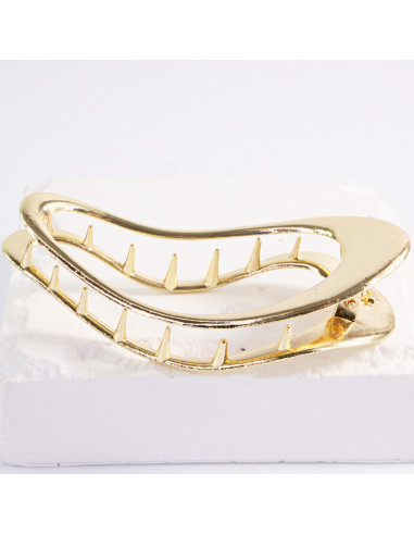 Klamra szczękowa owalna złota Lolita Akcesoria