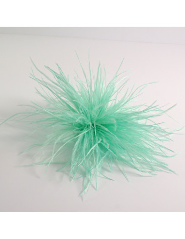 KWIAT Z PIÓR BROSZKA PRZYPINKA PIÓRA PUSZEK...