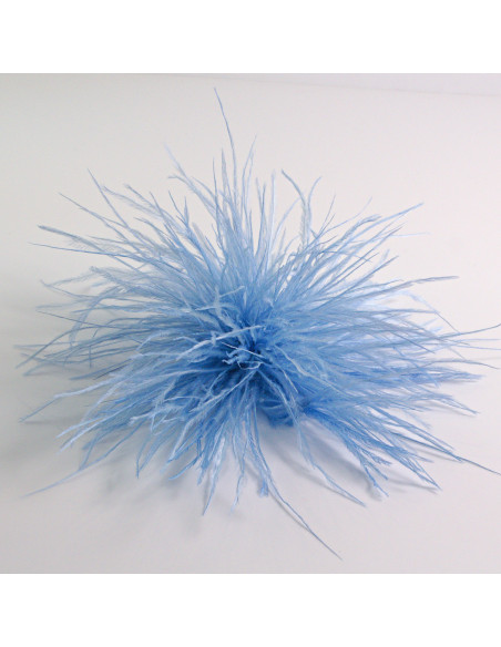 KWIAT Z PIÓR BROSZKA PRZYPINKA PIÓRA PUSZEK LOLITA AKCESORIA 14 CM