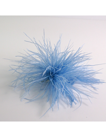 KWIAT Z PIÓR BROSZKA PRZYPINKA PIÓRA PUSZEK LOLITA AKCESORIA 14 CM