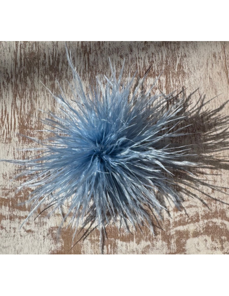 KWIAT Z PIÓR BROSZKA PRZYPINKA PIÓRA PUSZEK LOLITA AKCESORIA 14 CM