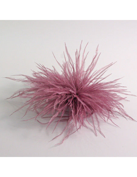 KWIAT Z PIÓR  BROSZKA PRZYPINKA PIÓRA PUSZEK LOLITA AKCESORIA 14 CM