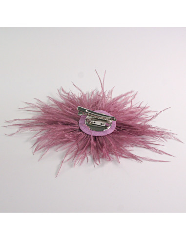KWIAT Z PIÓR  BROSZKA PRZYPINKA PIÓRA PUSZEK...