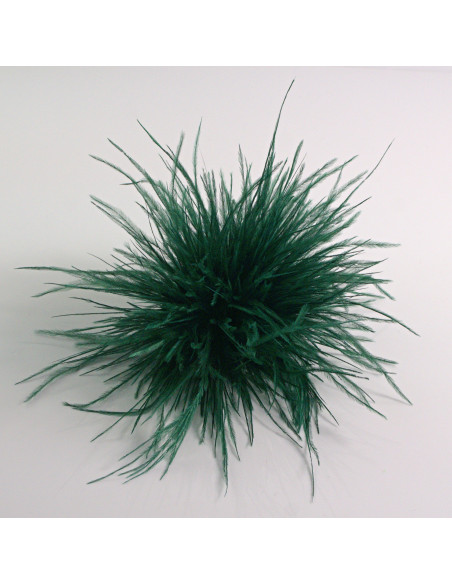 KWIAT Z PIÓR  BROSZKA PRZYPINKA PIÓRA PUSZEK LOLITA AKCESORIA 14 CM