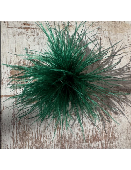 KWIAT Z PIÓR  BROSZKA PRZYPINKA PIÓRA PUSZEK LOLITA AKCESORIA 14 CM