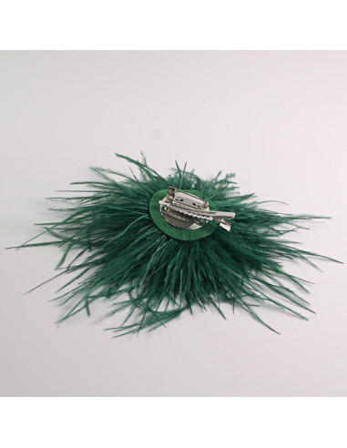 KWIAT Z PIÓR  BROSZKA PRZYPINKA PIÓRA PUSZEK...