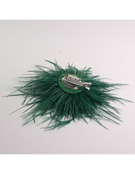 KWIAT Z PIÓR  BROSZKA PRZYPINKA PIÓRA PUSZEK LOLITA AKCESORIA 14 CM