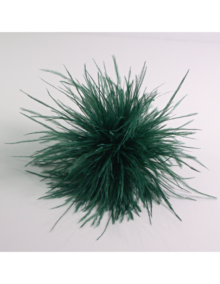 KWIAT Z PIÓR  BROSZKA PRZYPINKA PIÓRA PUSZEK LOLITA AKCESORIA 14 CM