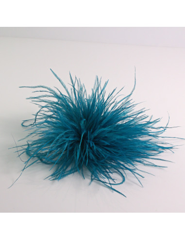 KWIAT Z PIÓR  BROSZKA PRZYPINKA PIÓRA PUSZEK...