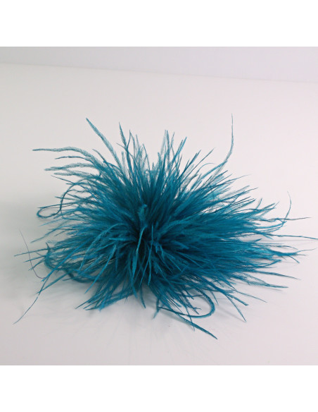 KWIAT Z PIÓR  BROSZKA PRZYPINKA PIÓRA PUSZEK LOLITA AKCESORIA 14 CM