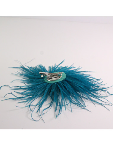 KWIAT Z PIÓR  BROSZKA PRZYPINKA PIÓRA PUSZEK...