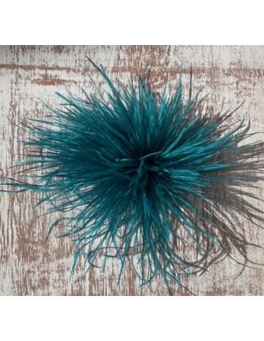 KWIAT Z PIÓR  BROSZKA PRZYPINKA PIÓRA PUSZEK...