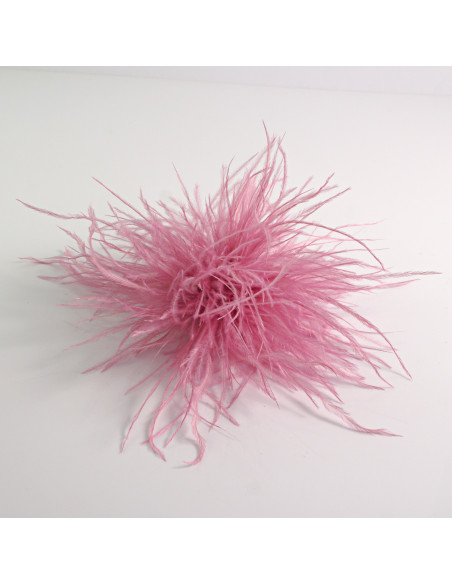 KWIAT Z PIÓR  BROSZKA PRZYPINKA PIÓRA PUSZEK LOLITA AKCESORIA 14 CM