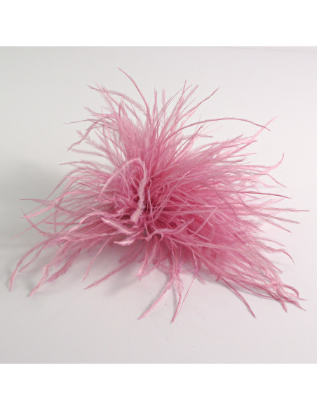 KWIAT Z PIÓR  BROSZKA PRZYPINKA PIÓRA PUSZEK LOLITA AKCESORIA 14 CM