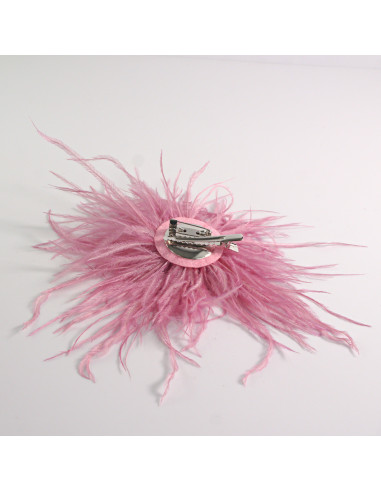 KWIAT Z PIÓR  BROSZKA PRZYPINKA PIÓRA PUSZEK...