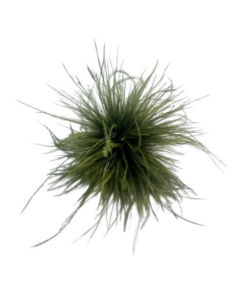 KWIAT Z PIÓR  BROSZKA PRZYPINKA PIÓRA PUSZEK LOLITA AKCESORIA 14 CM