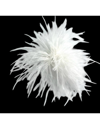 KWIAT Z PIÓR  BROSZKA PRZYPINKA PIÓRA PUSZEK...