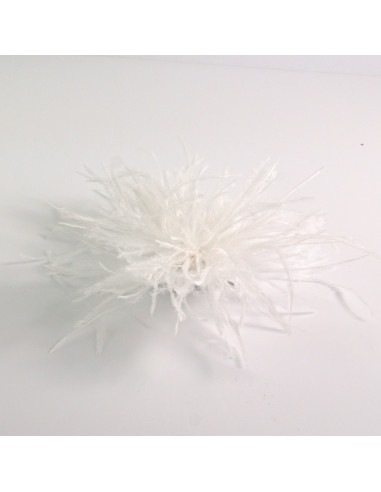 KWIAT Z PIÓR  BROSZKA PRZYPINKA PIÓRA PUSZEK...
