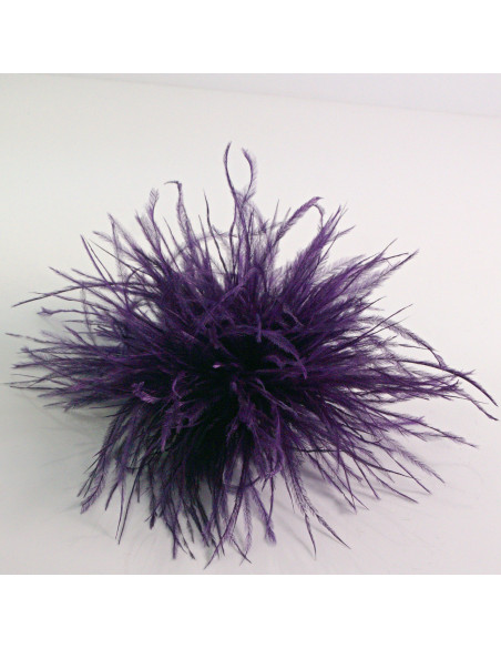 KWIAT Z PIÓR  BROSZKA PRZYPINKA PIÓRA PUSZEK LOLITA AKCESORIA 14 CM