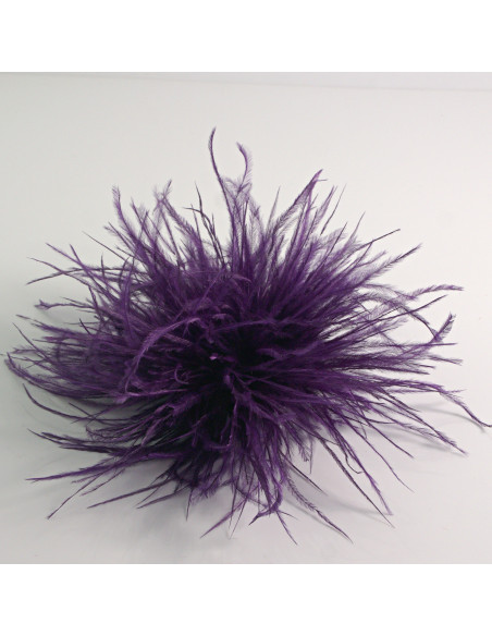 KWIAT Z PIÓR  BROSZKA PRZYPINKA PIÓRA PUSZEK LOLITA AKCESORIA 14 CM