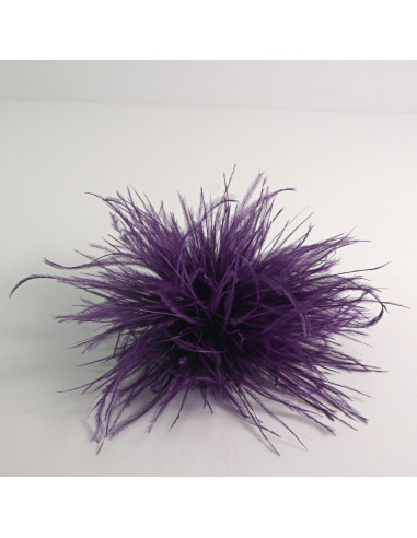 KWIAT Z PIÓR  BROSZKA PRZYPINKA PIÓRA PUSZEK...