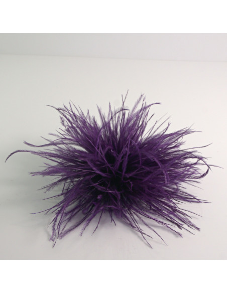 KWIAT Z PIÓR  BROSZKA PRZYPINKA PIÓRA PUSZEK LOLITA AKCESORIA 14 CM