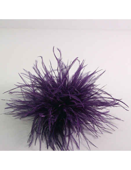 KWIAT Z PIÓR  BROSZKA PRZYPINKA PIÓRA PUSZEK LOLITA AKCESORIA 14 CM