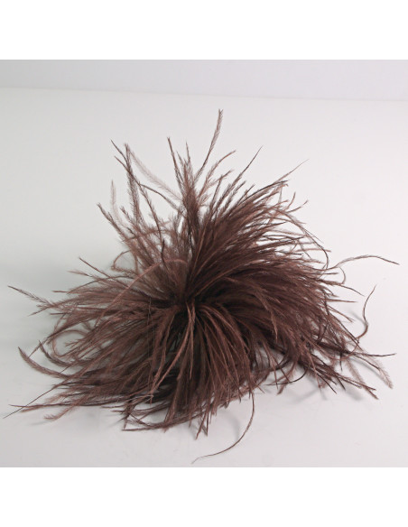 KWIAT Z PIÓR  BROSZKA PRZYPINKA PIÓRA PUSZEK LOLITA AKCESORIA 14 CM