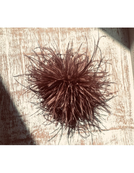 KWIAT Z PIÓR  BROSZKA PRZYPINKA PIÓRA PUSZEK LOLITA AKCESORIA 14 CM