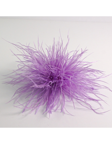 KWIAT Z PIÓR  BROSZKA PRZYPINKA PIÓRA PUSZEK LOLITA AKCESORIA 14 CM