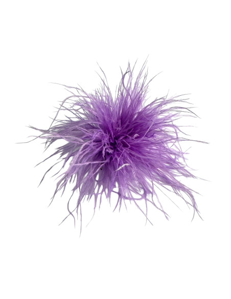 KWIAT Z PIÓR  BROSZKA PRZYPINKA PIÓRA PUSZEK LOLITA AKCESORIA 14 CM