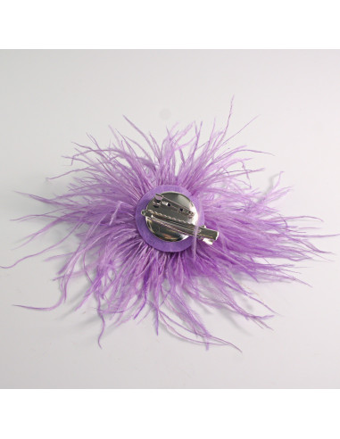 KWIAT Z PIÓR  BROSZKA PRZYPINKA PIÓRA PUSZEK...