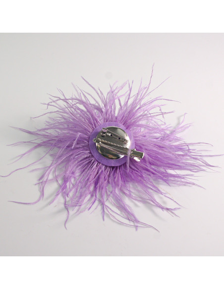 KWIAT Z PIÓR  BROSZKA PRZYPINKA PIÓRA PUSZEK LOLITA AKCESORIA 14 CM