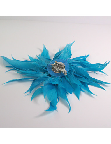 KWIAT Z PIÓR  BROSZKA PRZYPINKA PIÓRA  LOLITA...