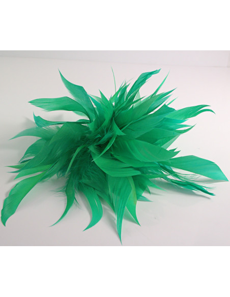 KWIAT Z PIÓR  BROSZKA PRZYPINKA PIÓRA  LOLITA AKCESORIA 16 CM XL