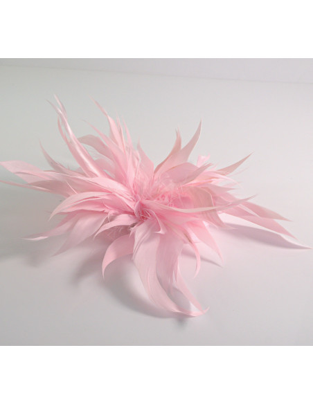 KWIAT Z PIÓR  BROSZKA PRZYPINKA PIÓRA  LOLITA AKCESORIA 14 CM