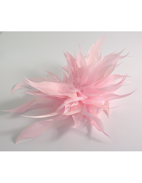 KWIAT Z PIÓR  BROSZKA PRZYPINKA PIÓRA  LOLITA AKCESORIA 14 CM