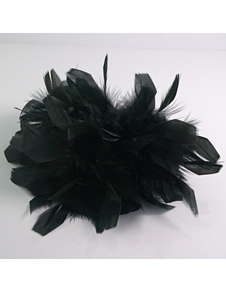 KWIAT Z PIÓR  BROSZKA PRZYPINKA PIÓRA  LOLITA AKCESORIA 16 CM XL