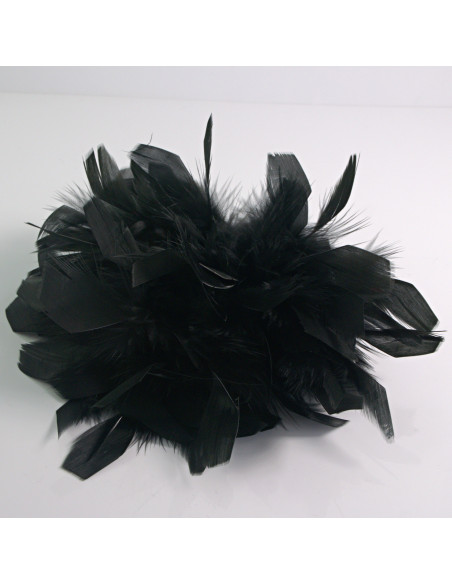 KWIAT Z PIÓR  BROSZKA PRZYPINKA PIÓRA  LOLITA AKCESORIA 16 CM XL