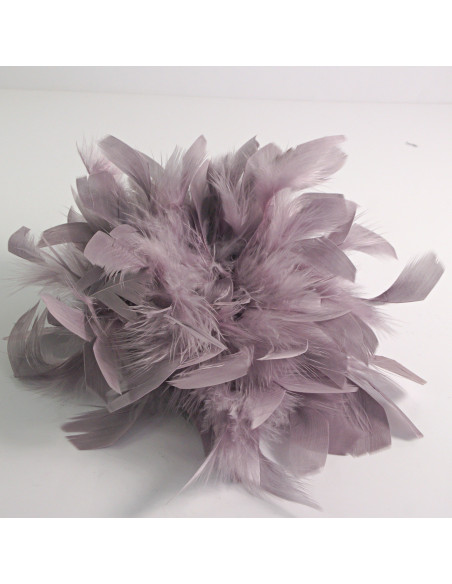 KWIAT Z PIÓR  BROSZKA PRZYPINKA PIÓRA  LOLITA AKCESORIA 16 CM XL