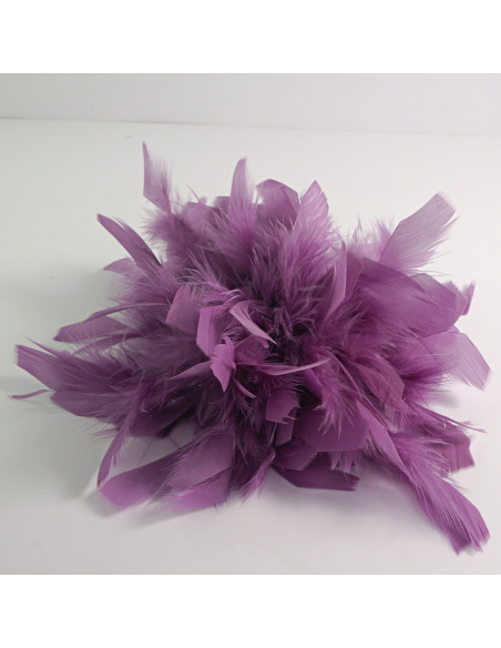 KWIAT Z PIÓR  BROSZKA PRZYPINKA PIÓRA  LOLITA AKCESORIA 16 CM XL