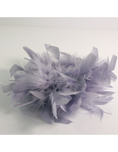 KWIAT Z PIÓR  BROSZKA PRZYPINKA PIÓRA  LOLITA AKCESORIA 16 CM XL